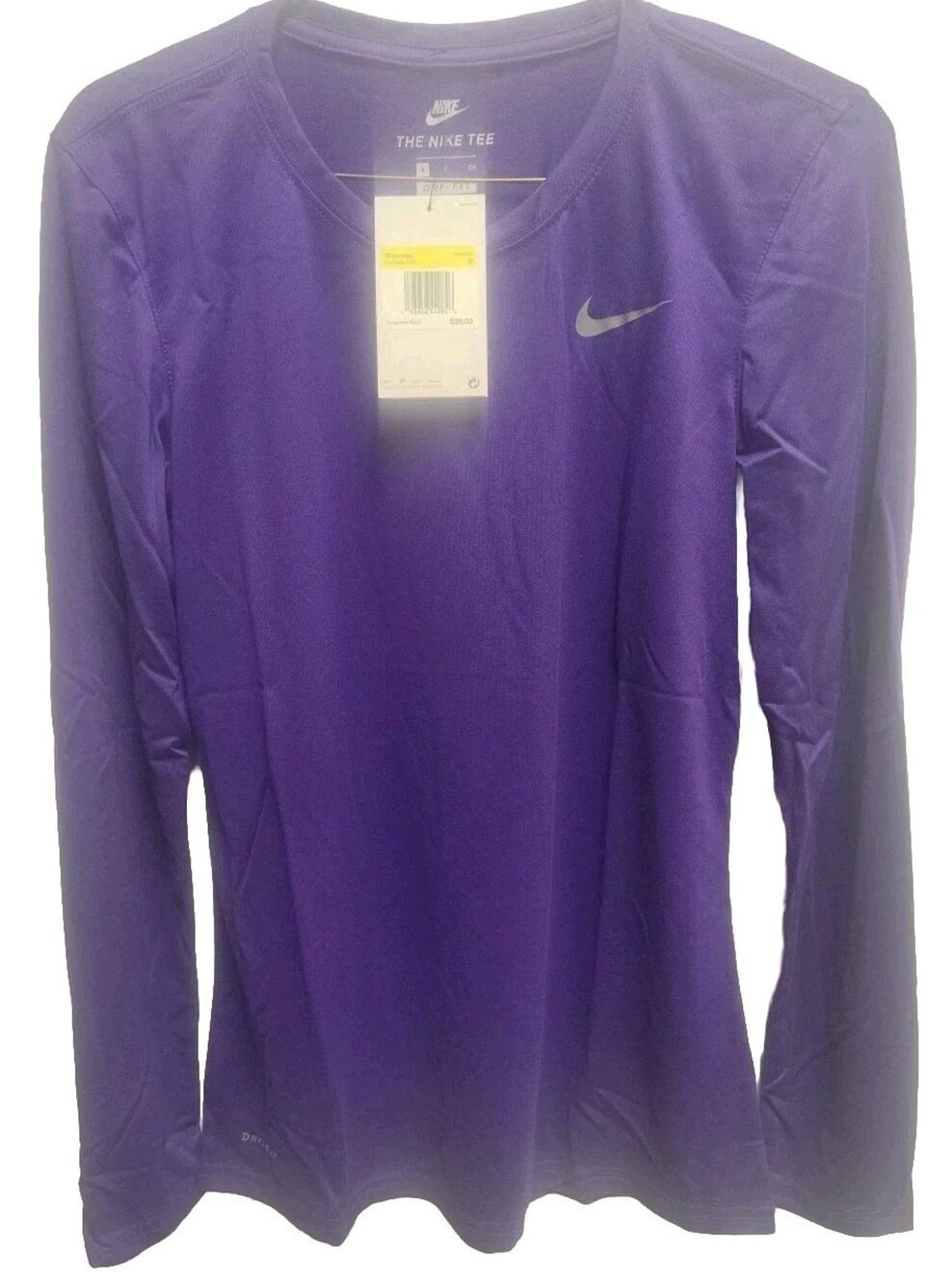 Nike Women’s Dri-Fit Long Sleeve Tee Tshirt Purple Size Small New With Tag